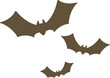 © 애지 김 - 할로윈데이 박쥐 실루엣 일러스트 illustration of a bat