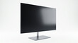 © Sajjat - Modern blank computer monitor with a black screen isolated on a white background with copy space
