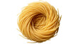 © James - Thin spaghetti nest uncooked pasta strands, isolated on transparent background