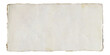 © Vitalo4ok - Creamy handmade paper card with deckle edge on a transparent background