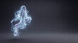 © Warlock - Ethereal glowing spirit figure floating in dark empty space