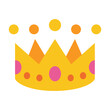 © indah - Crown Flat Icon Vector Emoji Isolated on White Background, Royal King Queen Luxury Prestige Achievement Winner and Success Symbol Illustration