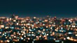 © Generative AI - blurred cityscape night lights bokeh background