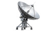 © Luke - Large metal satellite dish antenna with complex support structure, isolated on transparent background