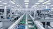 © Sherif - Automated electronics manufacturing facility with robotic assembly arms conveyor belts and circuit boards on a high tech production line