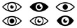 © Nazmul icon studio - eye retina scan vision icon set