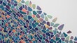 © Scot - Abstract mosaic pattern with colorful geometric shapes and stones