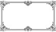 © MUSTAK - Royal Baroque Style Decorative Line Border Frame Vector for Certificate Design