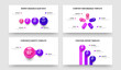 © kitka - Service Solution Four Five Two Three Option Graph Slideshow Template Vector Illustration Bundle. Science Introduction 4 5 2 3 Step Chart Frame Layout Collection.