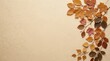 © Ammbia - A beautiful thanksgiving fall foliage border featuring colorful autumn leaves on a soft neutral background for seasonal holiday design projects