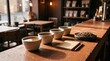 © Alexandr - Finished cupping cups await a cafe purchasing decision