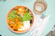 © Maryanne Gobble/Stocksy - Healthy vegetarian grain bowl at New Orleans restaurant