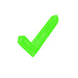 © Putri - green check mark isolated, Green icon symbol: yes, accepted, checkmark, agree, success, okay, correct,