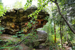 © Victor1153 - A rock hanging in the forest on a clear sunny day, Perm region. Nature sights of Russia.