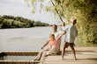 © BGStock72 - Enjoying a joyful fishing day by the serene lakeside with family