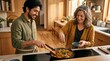 © starush - Cooking partners share an accessible meal lesson