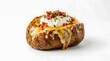 © MSTHAFSA - Delicious baked potato loaded with cheese sour cream bacon and fresh toppings