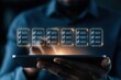 © Vilaysack - Hands hold a tablet projecting multiple glowing holographic checklists with checked boxes, symbolizing digital task management and productivity.