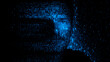 © RocknRoller Studios - Male Face dissolving into Programming Code, illustrating Biometric Border Control Concept.