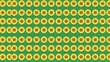 © YiuCheung - Vibrant yellow sunflowers with brown centers on a green background in repeating pattern.
