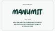 © Nimra - Brush font with rough texture and bold dry stroke style for sport movie poster branding logo. Hand drawn textured brush strokes vector letters set.