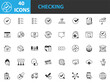 © kornkun - set of check mark icons, checking, checkbox, approve