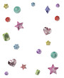 © soli14e - Bedazzled Glitter Photo Frame, Sparkling Gemstones 3D Elements
