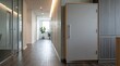 © Lyly - Sleek and professional modern office corridor featuring clean lines, contemporary design, natural light, and a minimalist aesthetic, perfect for a productive corporate environment