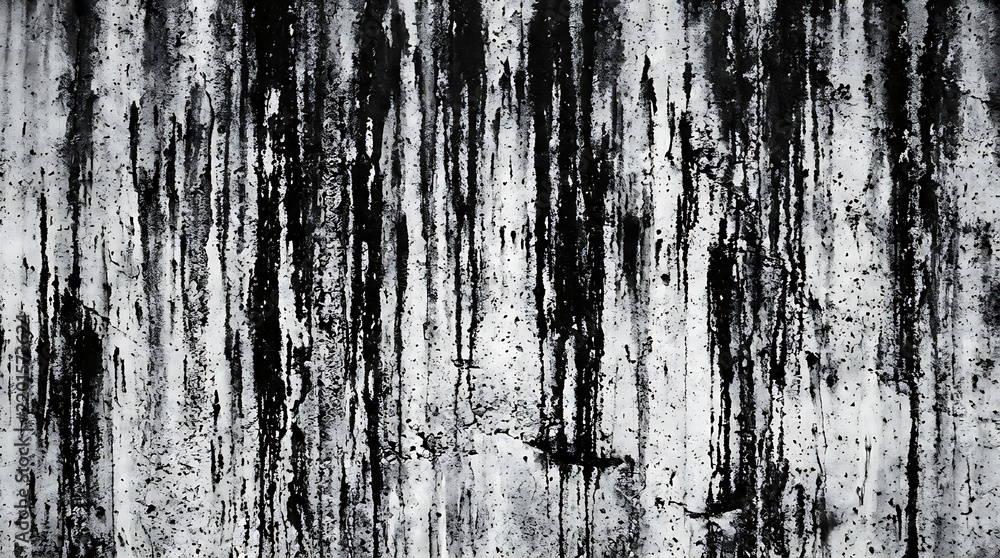 Wall texture with black stains and streaks concrete background ...