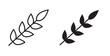 © Vince - Wheat grain icon flat outline in black