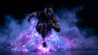 © BlackBridge Media - Athletic Male Sprinter Running with Glowing Energy Effects
