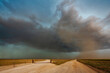 © Metadancer - Storm Cell and Dust Cloud over dirt roads in dalhart, texas