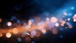 © Marie K - abstract grainy background with soft glowing light patches in blue pink and orange hues against a dark black backdrop