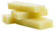 © Niamh - Isolated stack of smooth, pale yellow rectangular blocks, resembling industrial wax or soap base.