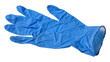 © Aliona - Blue nitrile glove crumpled texture, isolated on transparent background