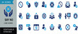 © MST - Say no line icon set prohibition stop rejection crossed mark vector illustration