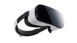 © pixogram - White and black virtual reality headset with adjustable straps, isolated on transparent background