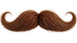 © Nicolae - Brown handlebar mustache with curled ends, isolated on transparent background