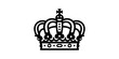 © MuhammadAshraf - Black outline crown icon isolated on transparent background for royal symbol.