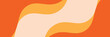 © Matrobi - Abstract retro orange fluid wave background with warm organic wavy shapes for autumn social media banner design landing page cover backdrop