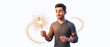 © AnaKonda.ai - Young man holding sparklers and smiling in a festive atmosphere