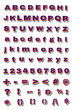 © Rawpixel.com - Layered glitter alphabet png set numbers symbols and letter font