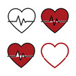© twed - Heartbeat Pulse Icon Set Medical Health Care