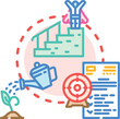 © sevector - Recognizing an individual's potential. This illustration visualizes career progression and self improvement. Fostering skill development. Upward mobility
