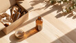 © lnsu - Open cardboard packaging protects a small brown bottle