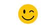 © JOSH - Winking smiley face icon on transparent background for fun designs