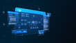 © Fardived - AI workflow automation artificial intelligence. futuristic ai system architecture and automation workflow visualization with code panels, connected modules, and data pipelines.