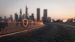 © Hashim039 - Digital shield icon representing cybersecurity over a financial market growth graph in front of a city skyline with data protection network security business finance