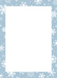 © kornkun - Snowflake invitation card, winter frame, Christmas decoration