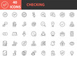 © kornkun - set of check mark icons, checking, checkbox, approve